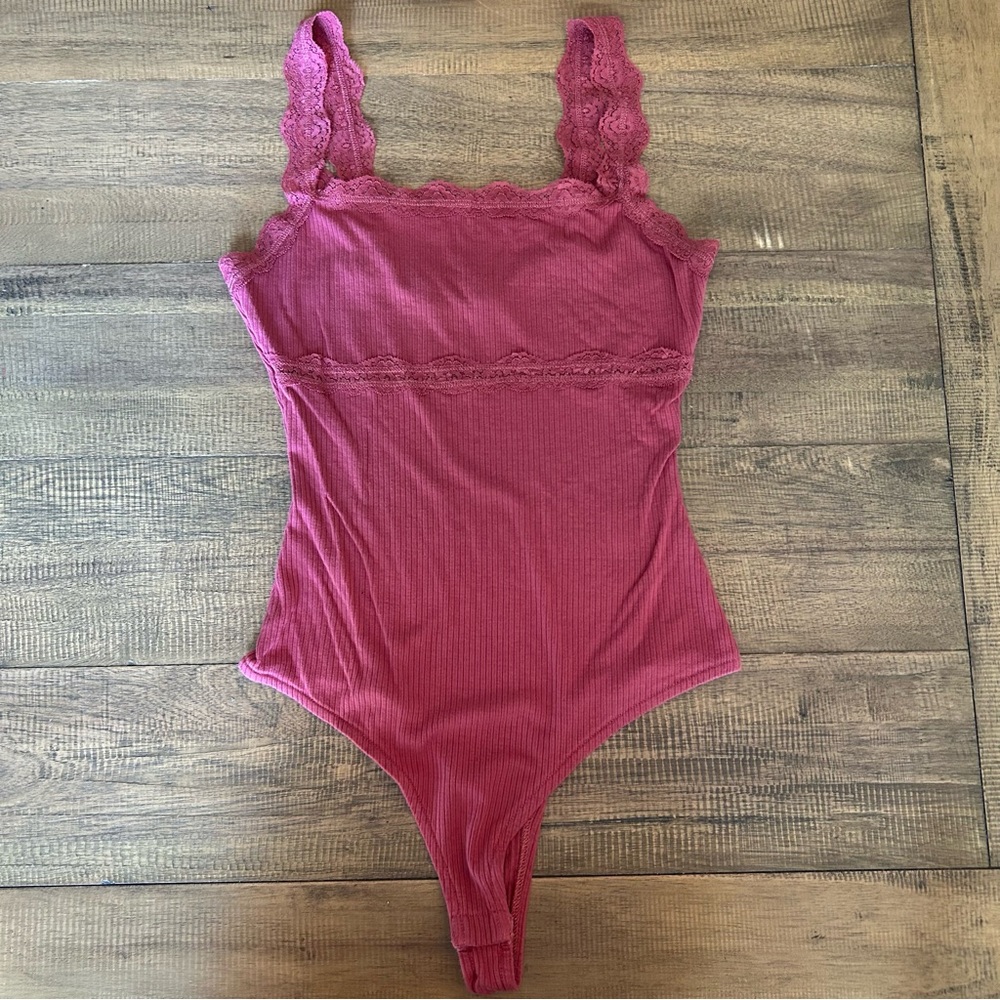 Lulus lace ribbed bodysuit